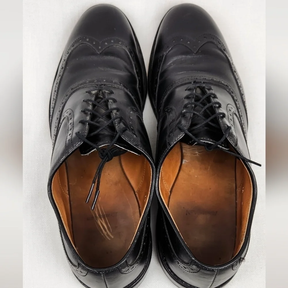 Allen Edmonds Black Birmingham Oxford Leather Dress Shoes - Picture 6 of 12